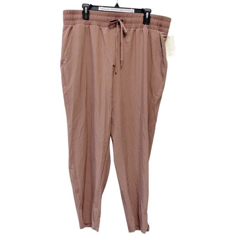 All In Motion Women's Active Light High Rise Taper Pants Mauve Size XL - Picture 3 of 7